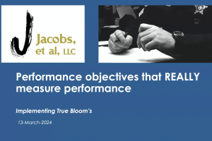 Performance Objectives that REALLY Measure Performance