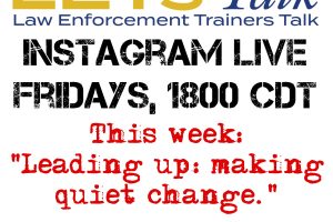 LETs Talk Live 02: Leading up: making quiet change