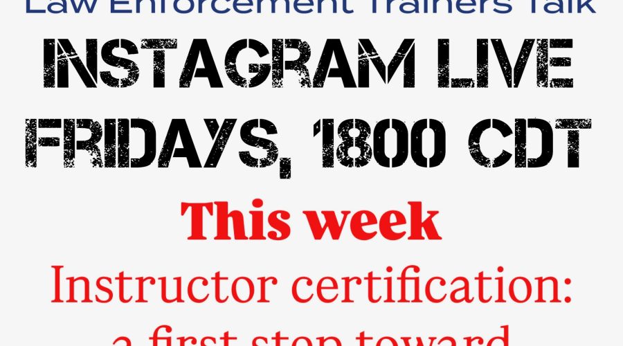 LETsTalk Live 03: Instructor certification: a first step toward leadership